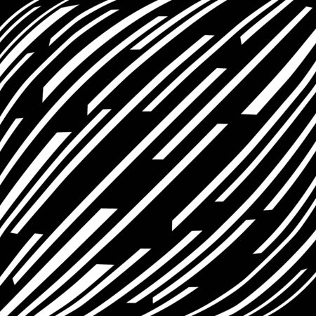 Abstract distorted white stripes. Trendy design element for logo, tattoo, web pages, prints, posters, template, pattern and abstract backgroundのイラスト素材