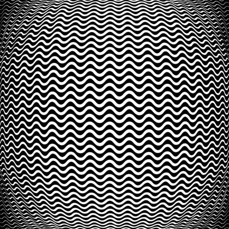Abstract white wavy stripes background. Trendy design element for web pages, prints, posters, template, pattern and abstract backgroundのイラスト素材