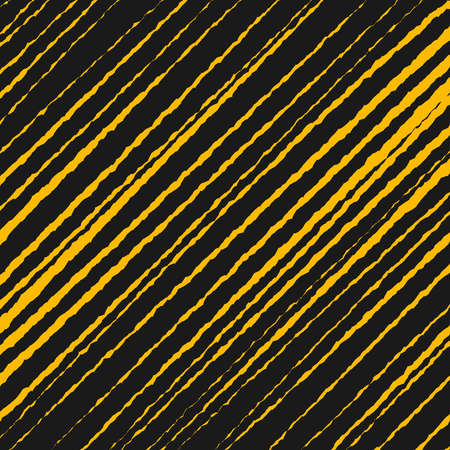 Abstract pattern with yellow oblique grunge stripes. Gray background. Vector illustration. Ideal for...