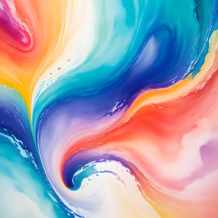 Abstract wavy watercolor backdrop, modern posterの素材