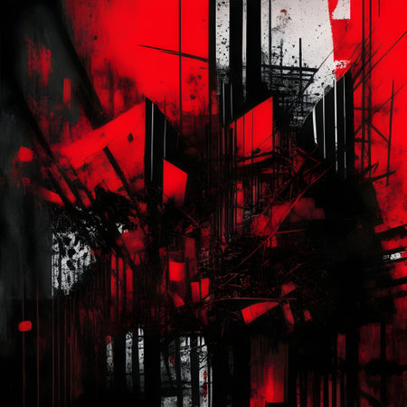 Dark red and black grunge backdrop. Distressed dirty design element for print, brochure, social media, posters. Ideal for create grunge effectの素材