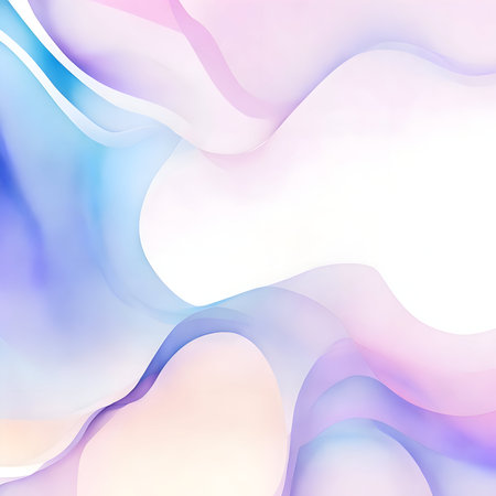 Colorful abstract wavy watercolor backdrop, modern posterの素材