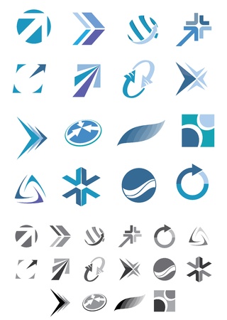  This is a set of vector abstract icons suitable for several projects.のイラスト素材