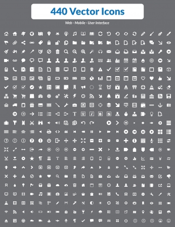  This is simple, clean, unique and high quality set of  icons suitable for web, mobile and user interface projects  Easy to resize  440 high quality icons and symbols のイラスト素材