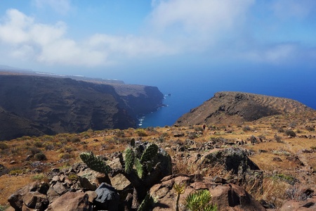Argaga Bay in south coast of La Gomeraの写真素材