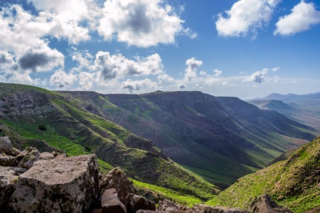 Canary Islands - Lanzarote - walk from Famara to Hariaの写真素材