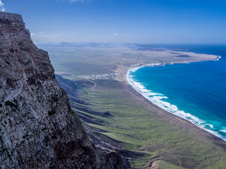 Canary Islands - Lanzarote - Famara cliffsの写真素材