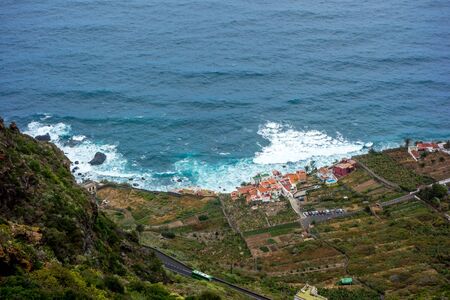 Village on the north coast of Tenerife Canary Islandの写真素材