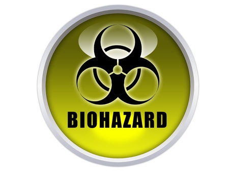 caution word with icon on yellow glossy button graphicの写真素材