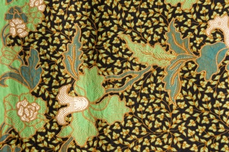 beautiful of batik with floral patternsの写真素材