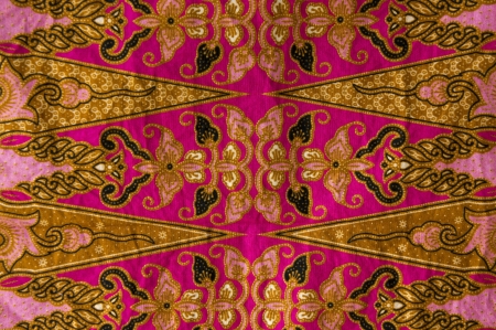beautiful of batik with floral patternsの写真素材