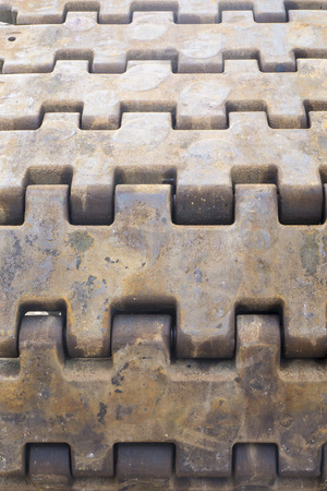 crawler crane chains track pattern.の写真素材