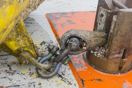 Anchor handling setup.