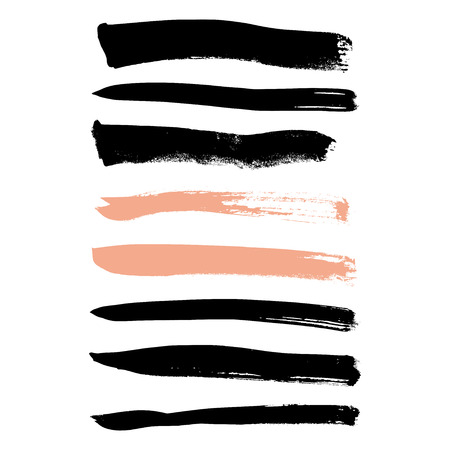Brushes are made of handmade inkのイラスト素材