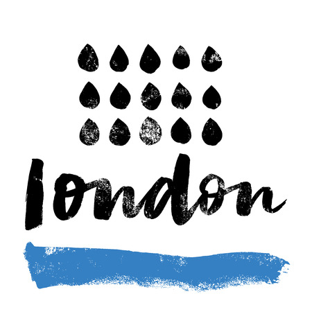 London to print T-shirts.のイラスト素材