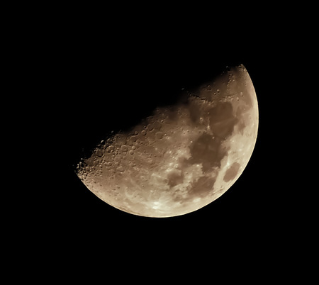 closeup showing the details of half moonの写真素材