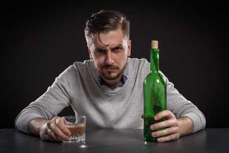 Sacked Manager With Bottleの写真素材