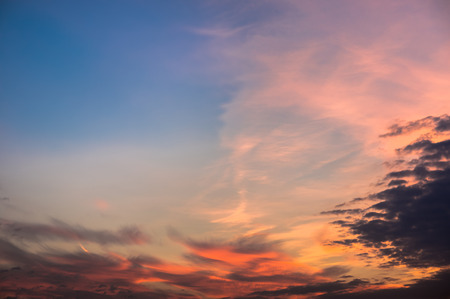 Sunset in a cityの写真素材