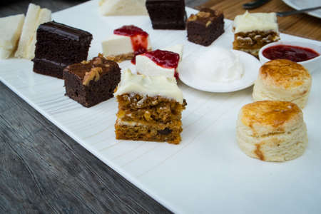 Afternoon tea and dessertの写真素材