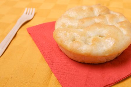 flat bread made with olive oilの写真素材