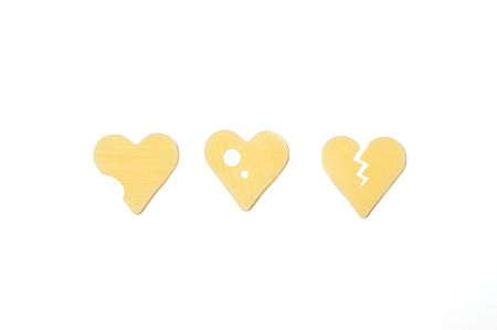 Three Cheese Heartsの写真素材