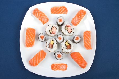 Sushi on a Plateの写真素材