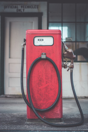Old fashioned fuel pump.の写真素材
