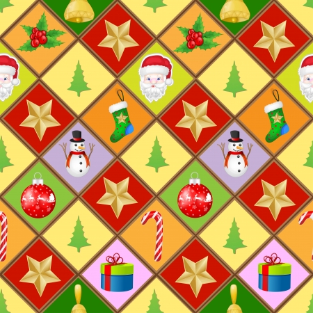 Pattern with christmas elementsのイラスト素材