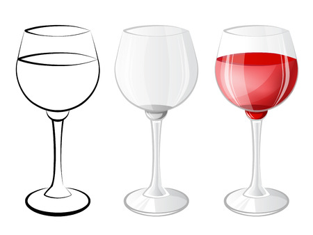 Wine glass のイラスト素材