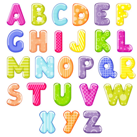 cartoon alphabetのイラスト素材