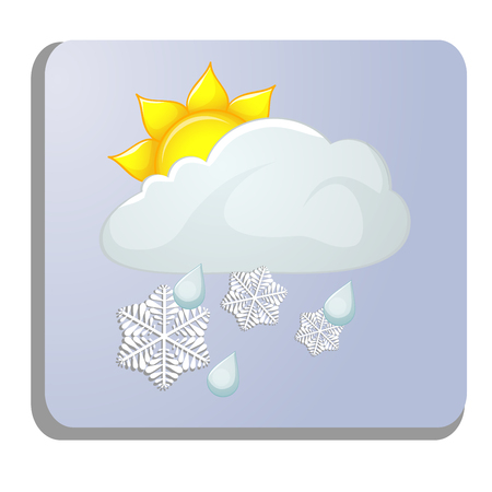 meteorology icon isolated on whiteのイラスト素材