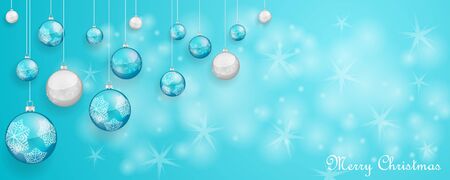 Christmas card with decorationのイラスト素材