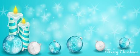 Christmas card with decorationのイラスト素材