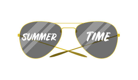 sunglasses with the words summer time in front