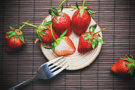 Strawberry still lifeの写真素材