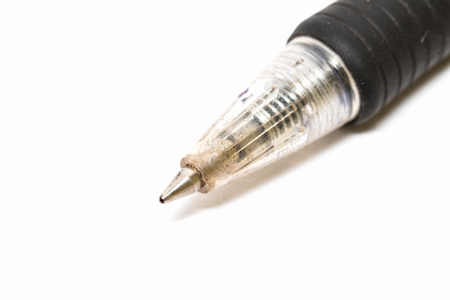 close up pen isolated on white backgroundの写真素材