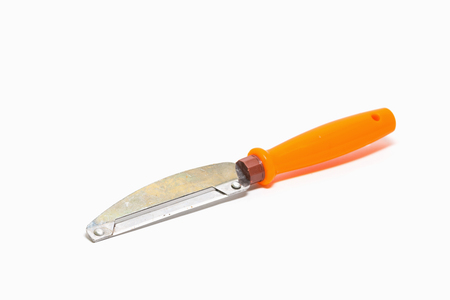 Paring knife isolated on a white backgroundの写真素材