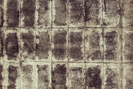 Closeup of grey block wall,vintageの写真素材