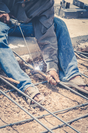 Welding steel structure ,vintageの写真素材