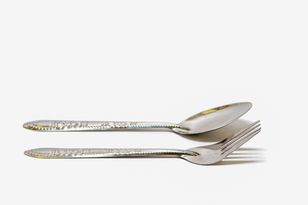 fork and spoonの写真素材