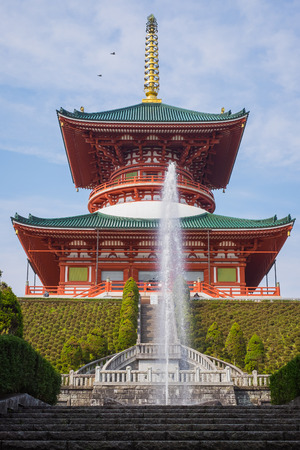 the Great Pagoda (Daito), Narita-san Sensoji Temple, near Tokyo, Japanのeditorial素材