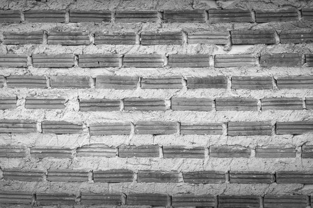 brick wall background,black and whiteの写真素材