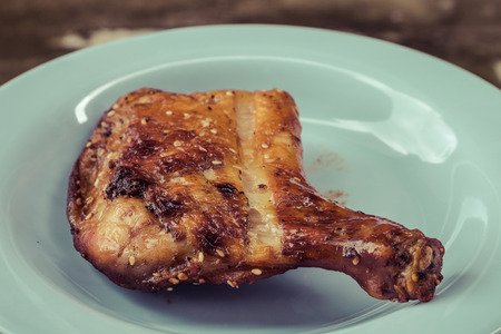 roasted chicken thai styleの写真素材