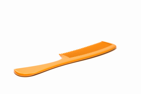 Hair comb isolated on white backgroundの写真素材