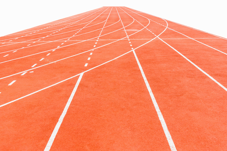 Running track ,  white backgroundの写真素材