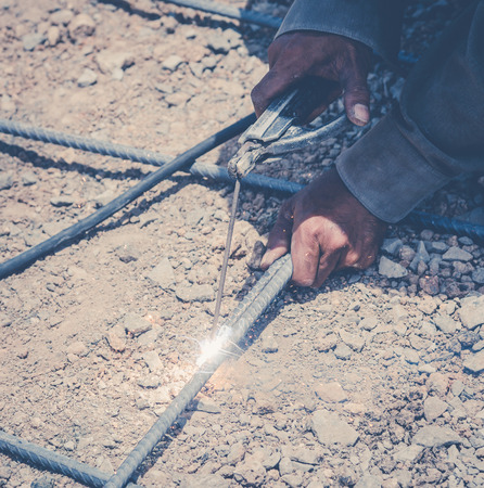 Welding steel structure ,vintageの写真素材