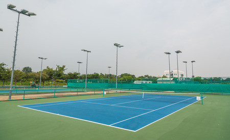 Tennis Court at tennis clubのeditorial素材