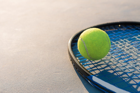 Tennis Ball and Racket