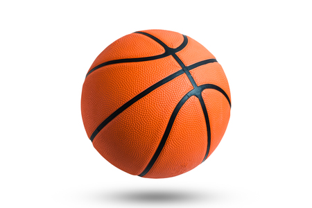Basketball ball over white backgroundの写真素材