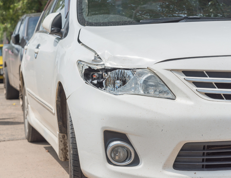 Car crash backgroundの写真素材